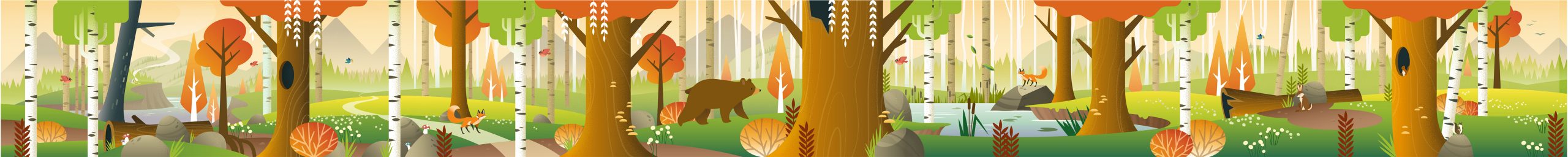ContemporaryMural-Woodland1-Fall