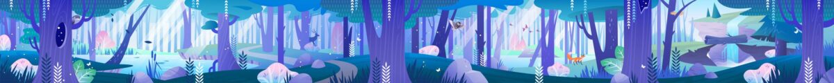 ContemporaryMural-Woodland2-Dusk