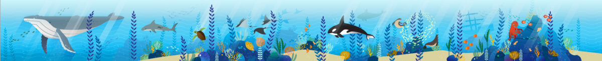 Contemporary Mural - Underwater 2 - Sunny